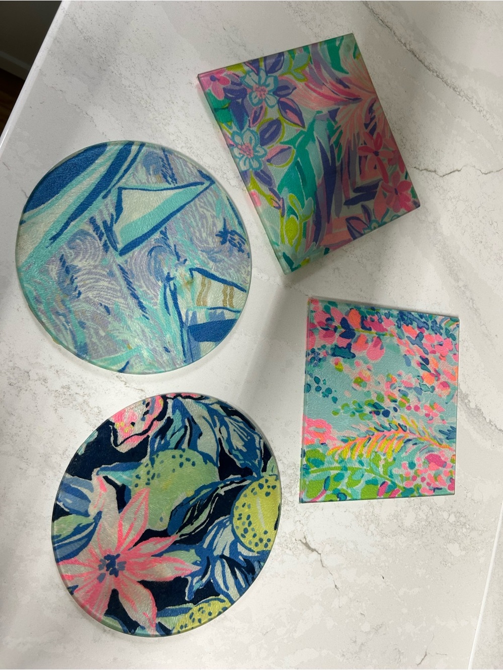 GUC custom made Lilly Pulitzer trivets